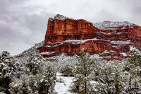 Snowy Courthouse Butte