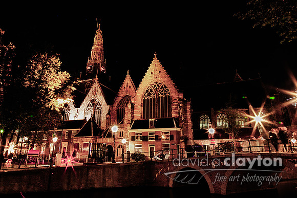 Oude Kerk at Night