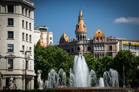Fountain and Rooftops
